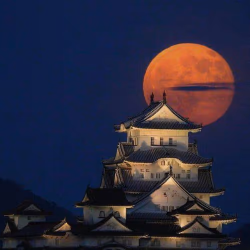 moon over the city