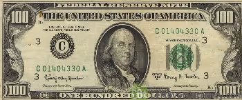 100 Dollar Banknote 1963