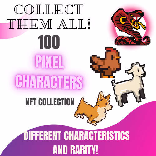 100 PIXEL CHARACTERS NFT COLLECTION
