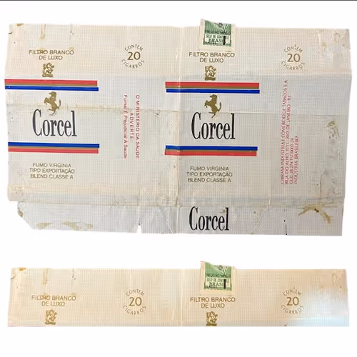 #124 Corcel 90's Filtro Branco De Luxo 20 Cigarettes