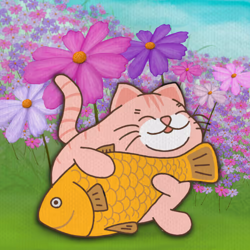 12 Chubby Cats Set - old