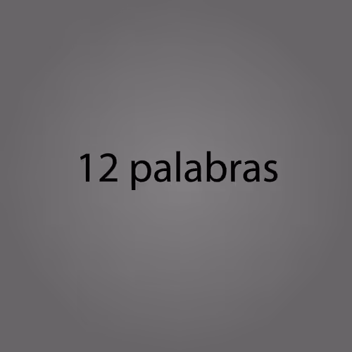 12 palabras