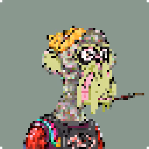 1687 Mutant Ape Yacht Club Pixel Sprite Art