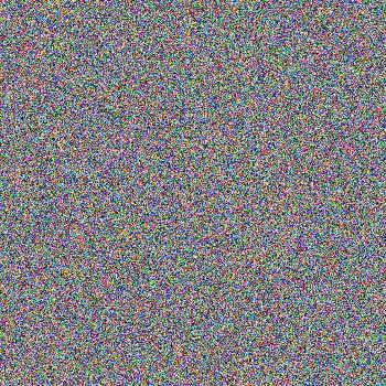 16x16 Random Colored Pixels