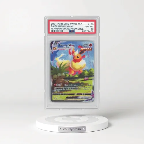 2021 Pokémon Swsh Black Star Promo #180 Flareon Vmax - Full Art Flareon Vmax Premium Collection (PSA