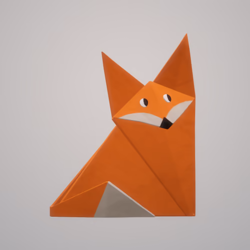 3D origami paper art work