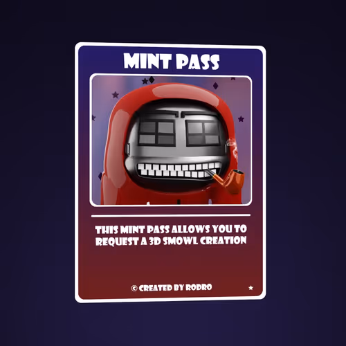 3D SMOWL Mint Pass - old