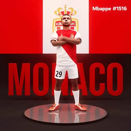3D Football Player Kylian Mbappe