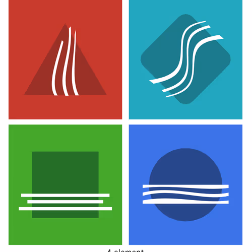 4 natural elements - old