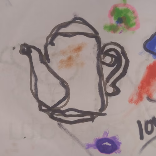 4 year old kid's handwriting