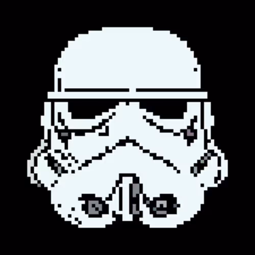 8-bit Storm Trooper Helm Collection