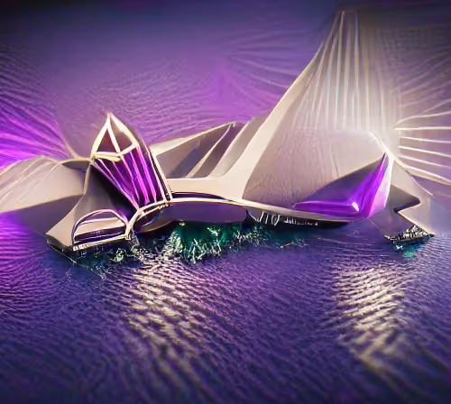 8 legged vivid Amethyst Island
