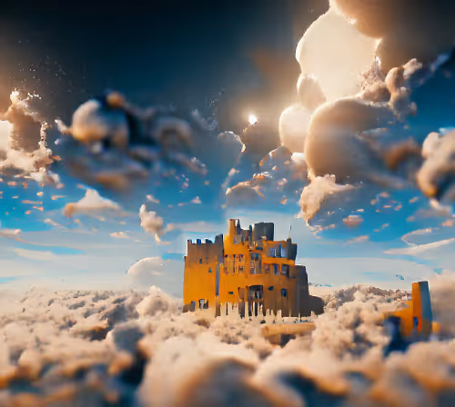 A castle in sky