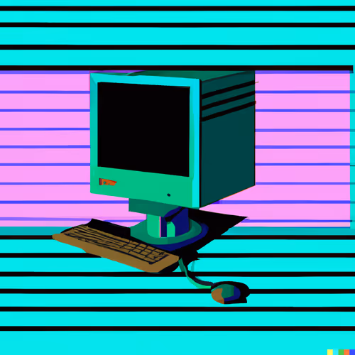 A computer from the 90s