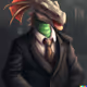 A Dragon Wearin A Suite