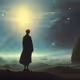 A dream of a distant galaxy, by Caspar David Friedrich, matte painting trending on artstation AI