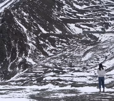 A Girl at the Mountain