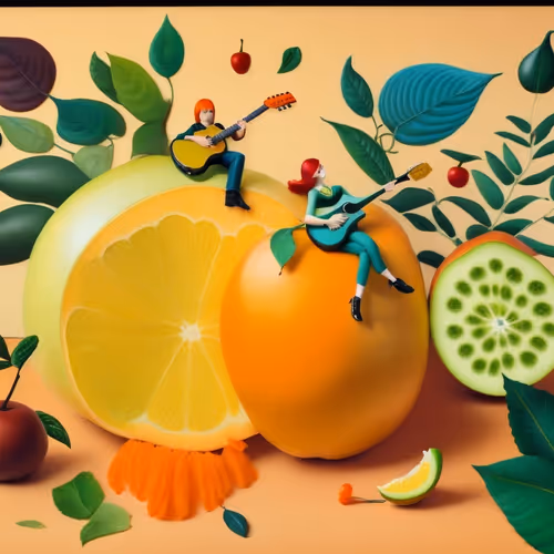 A happy day in an enchanted orchard