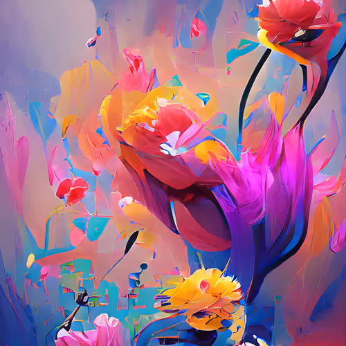 A.I. metaverse flowers.