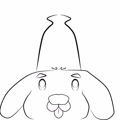 A jar on the animal head