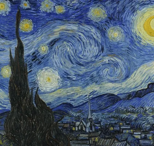 A Pixelated Starry Night