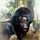 A rare black Ape