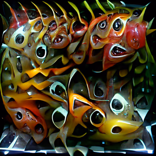 a school of illusion fish