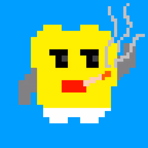 A Tooth With Gold Crown Smoking Tobacco