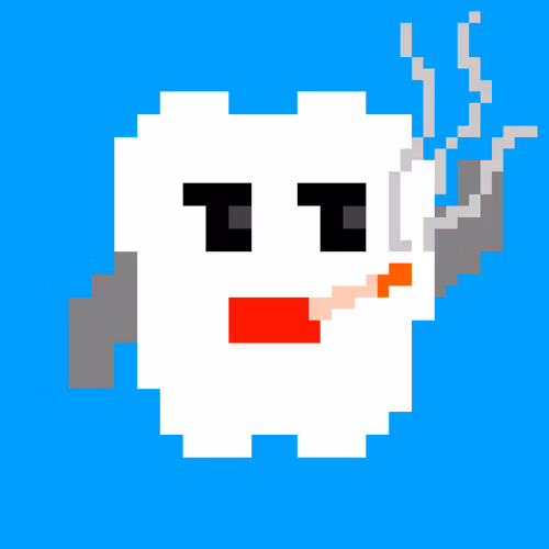 A Tooth Smoking Tobacco