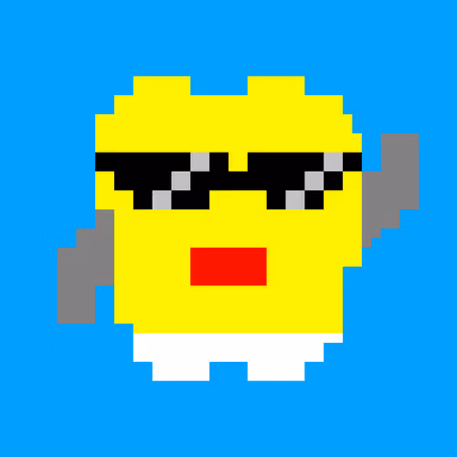 A Tooth With Gold Crown Wearing Sunglasses