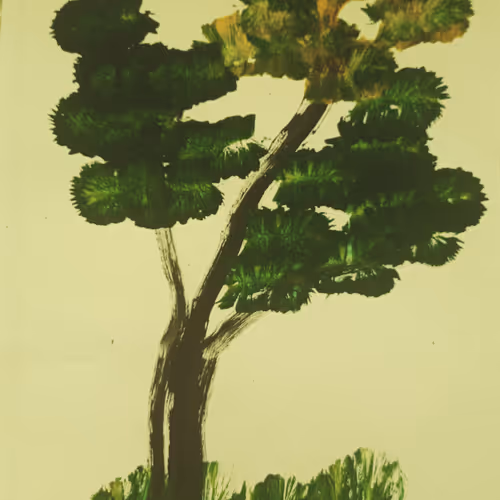 a tree drawn by an elephant