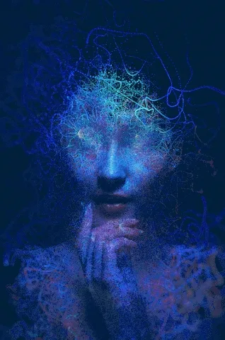 Abstract art vision - old