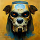 Abstract Dog Skull Collection