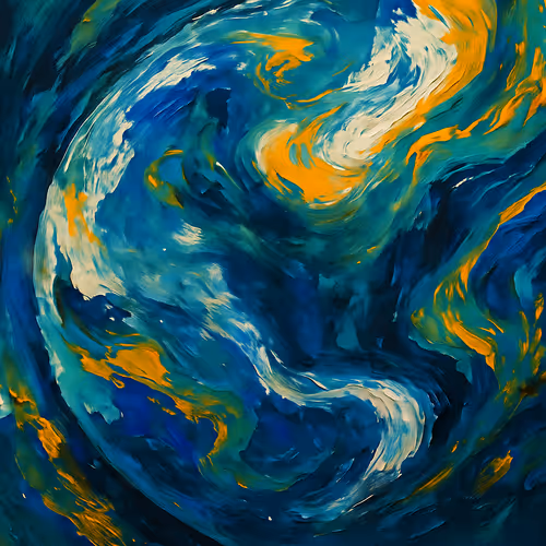 Abstract paint of earth