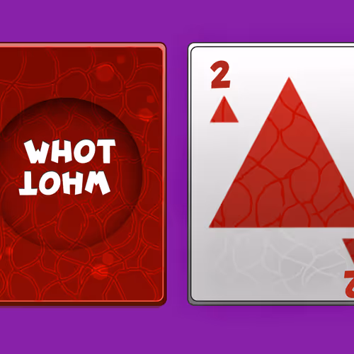 Abstract trading digital cards - old