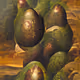 Abstract avocados - old