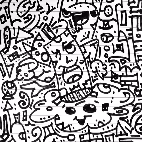 ABSTRACTION DOODLE ART 1 of 1 - old