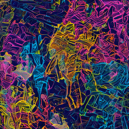 Abstract Neon Machinary NFT