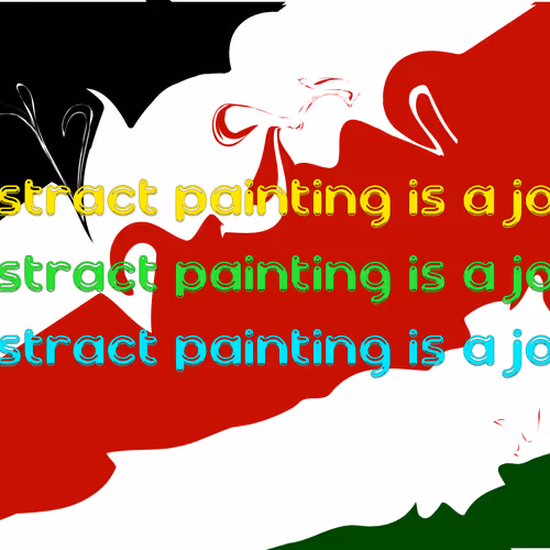 Abstract Painting Is A Joke