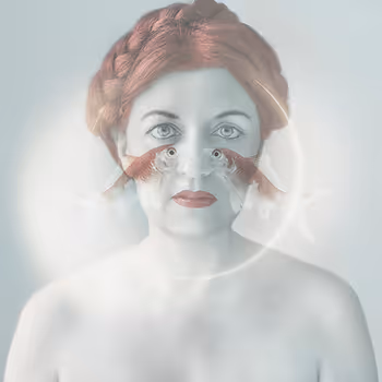 Acuario con peces - old