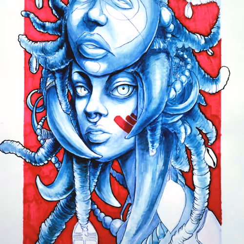 Afro Manga Masks - old