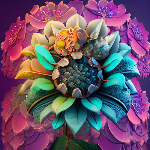 ai Futurisitc Flowers