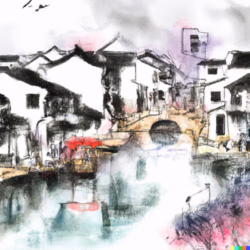 AI Generated Water Coloring Arts