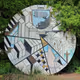 AI reimaining of a city's history mosaic