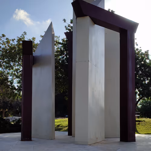 AI reimaining of "Open Doors" monument