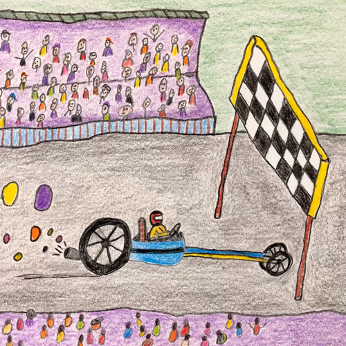 AJ Tobbox: Colored pencil - old