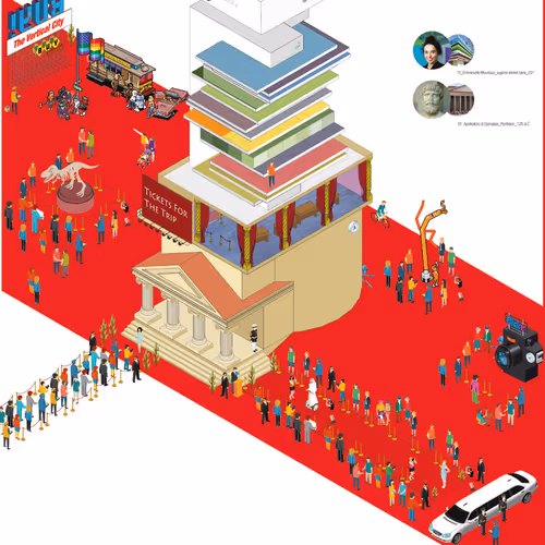 The Vertical City | 3d City coming soon on Decentraland, reserve your ticket!