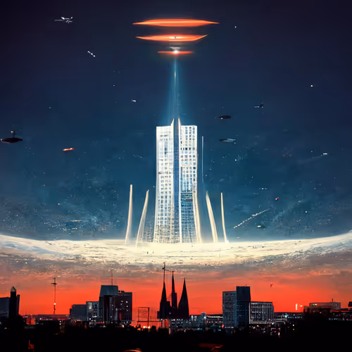 Alien Invasion over Frankfurt