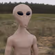 Alien posing