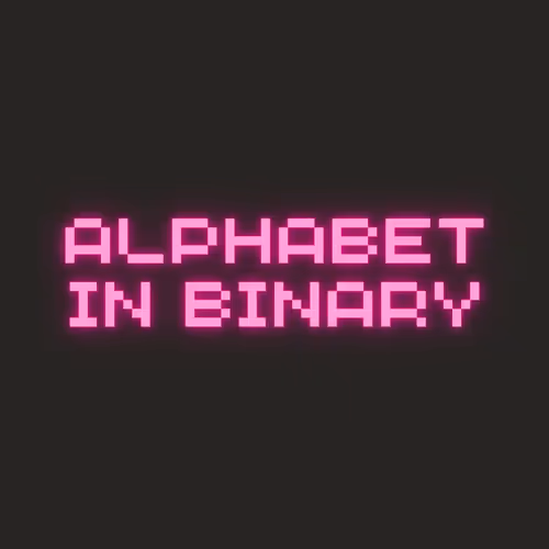 Alphabet in binary